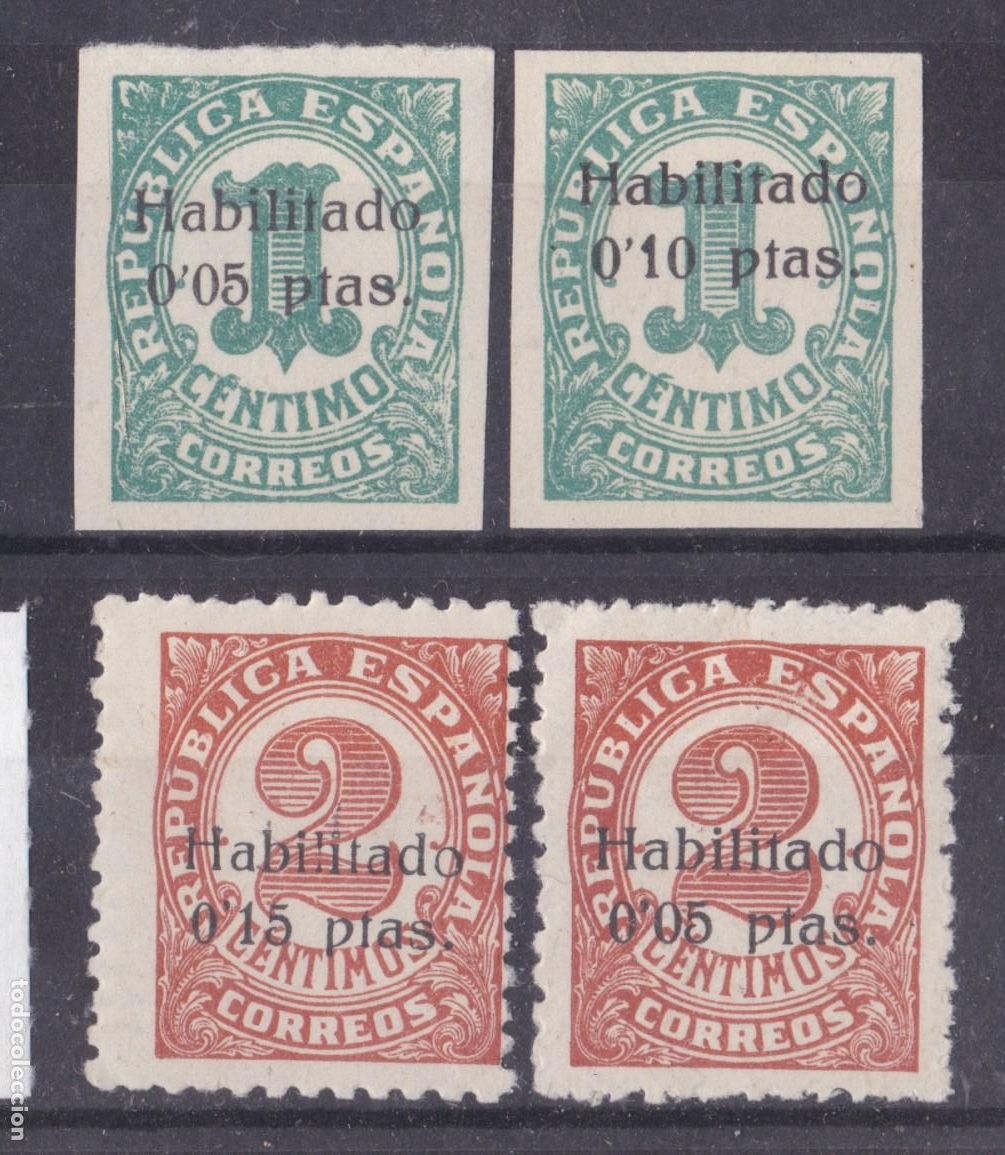 Sellos: SS11- Guerra Civil . HABILITADOS BALEARES ** Sin Fijasellos Marquillados (3). Perfectos