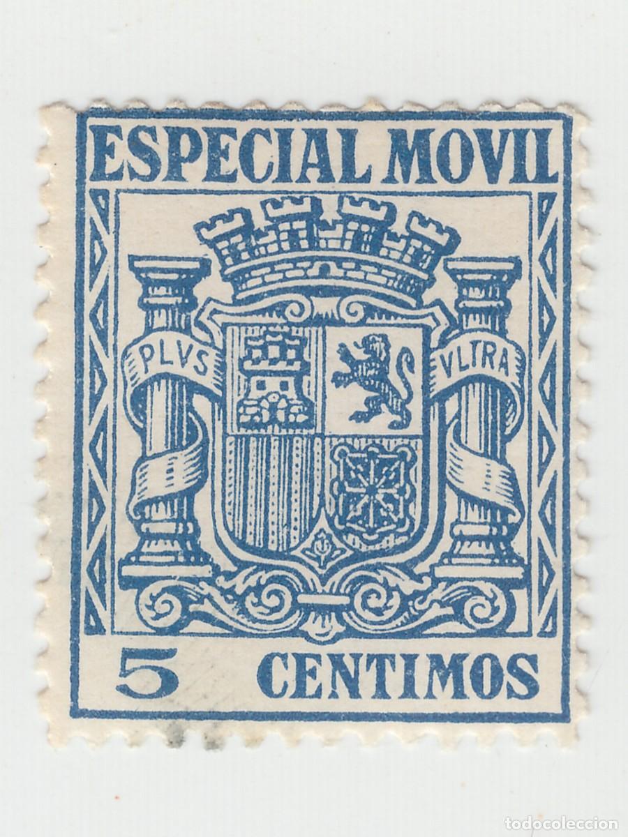 Sellos: 1932 38 SELLO FISCAL ESPECIAL MOVIL 5 CTS CON NUMERACION. REPUBLICA. NUEVO CON FIJASELLOS