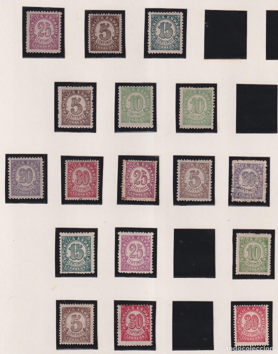Sellos: REPUBLICA ESPA&Ntilde;OLA - LOTE DE 17 SELLOS - LOS DE LAS FOTOS