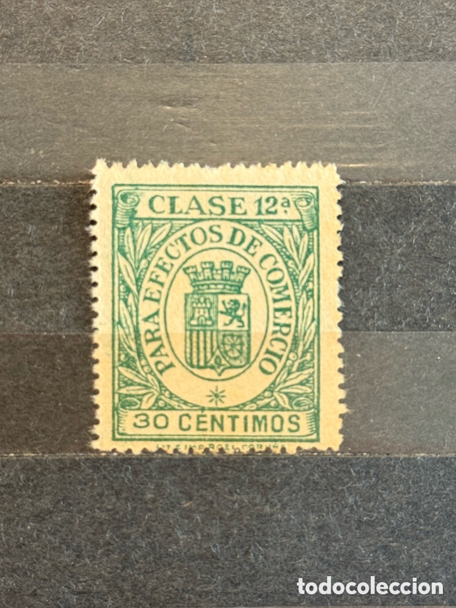 Sellos: Espa&ntilde;a. 1936/1937. II Rep&uacute;blica Espa&ntilde;ola. Timbre para efectos de comercio. Alemany 145. Nuevo (*)