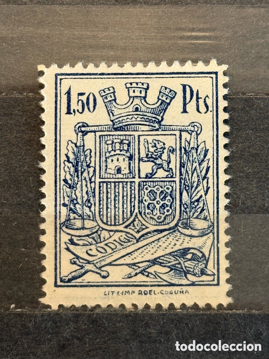 Sellos: Espa&ntilde;a. 1936. II Rep&uacute;blica Espa&ntilde;ola. Timbre m&oacute;vil. Alemany 649. Nuevo sin goma