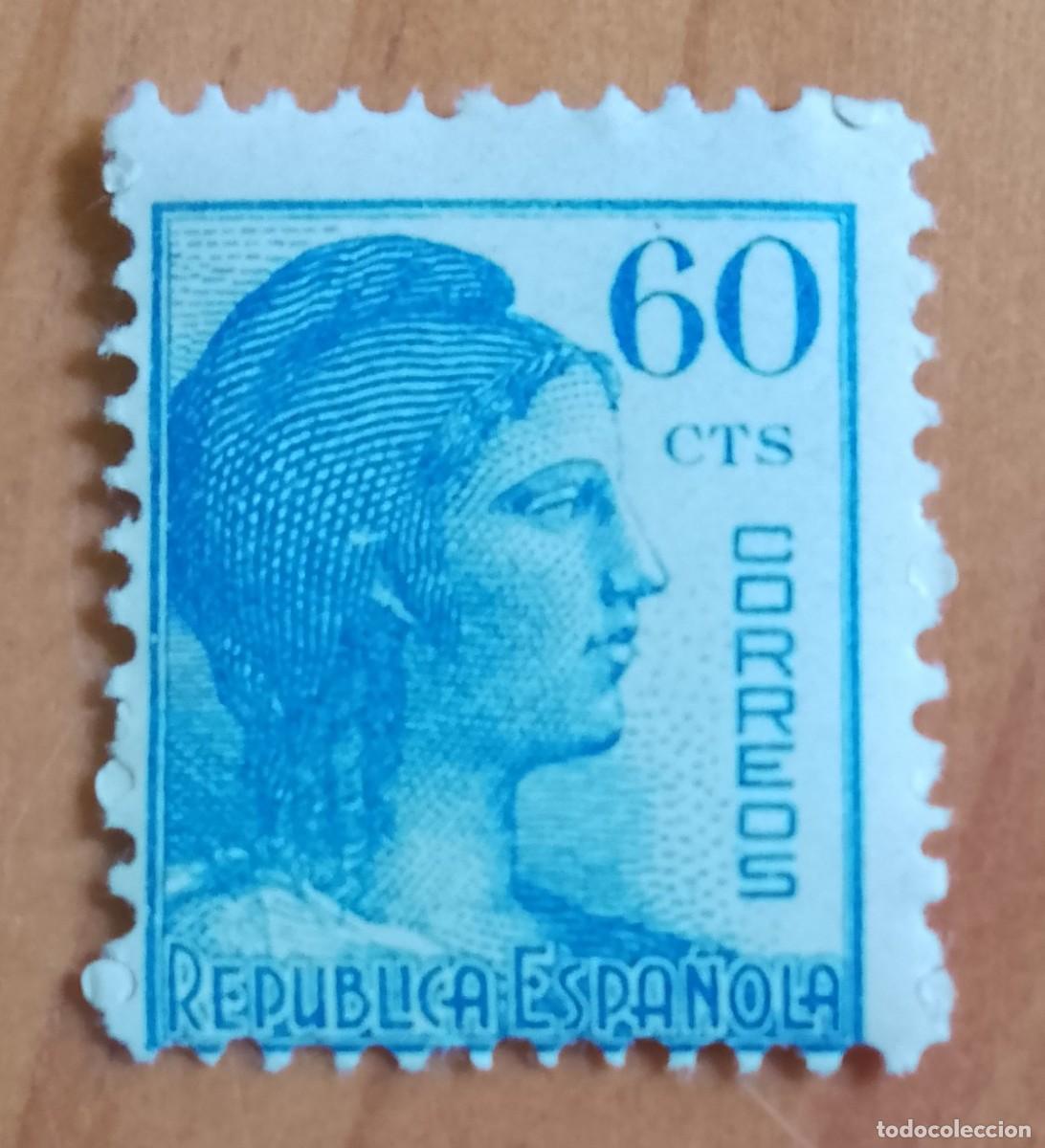 Sellos: ESPA&Ntilde;A - EDIFIL 754 - A&Ntilde;O 1938 - ALEGORIA DE LA REP&Uacute;BLICA