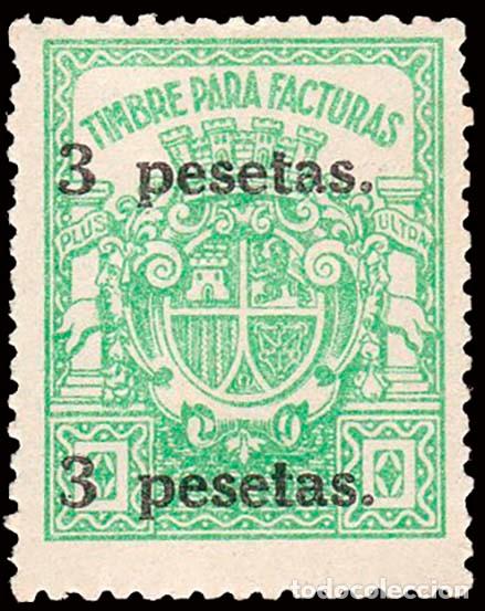 Sellos: Espa&ntilde;a - Fiscales - Facturas y Recibos - Alemany ** 28 -1932/36 - 3 Pts.