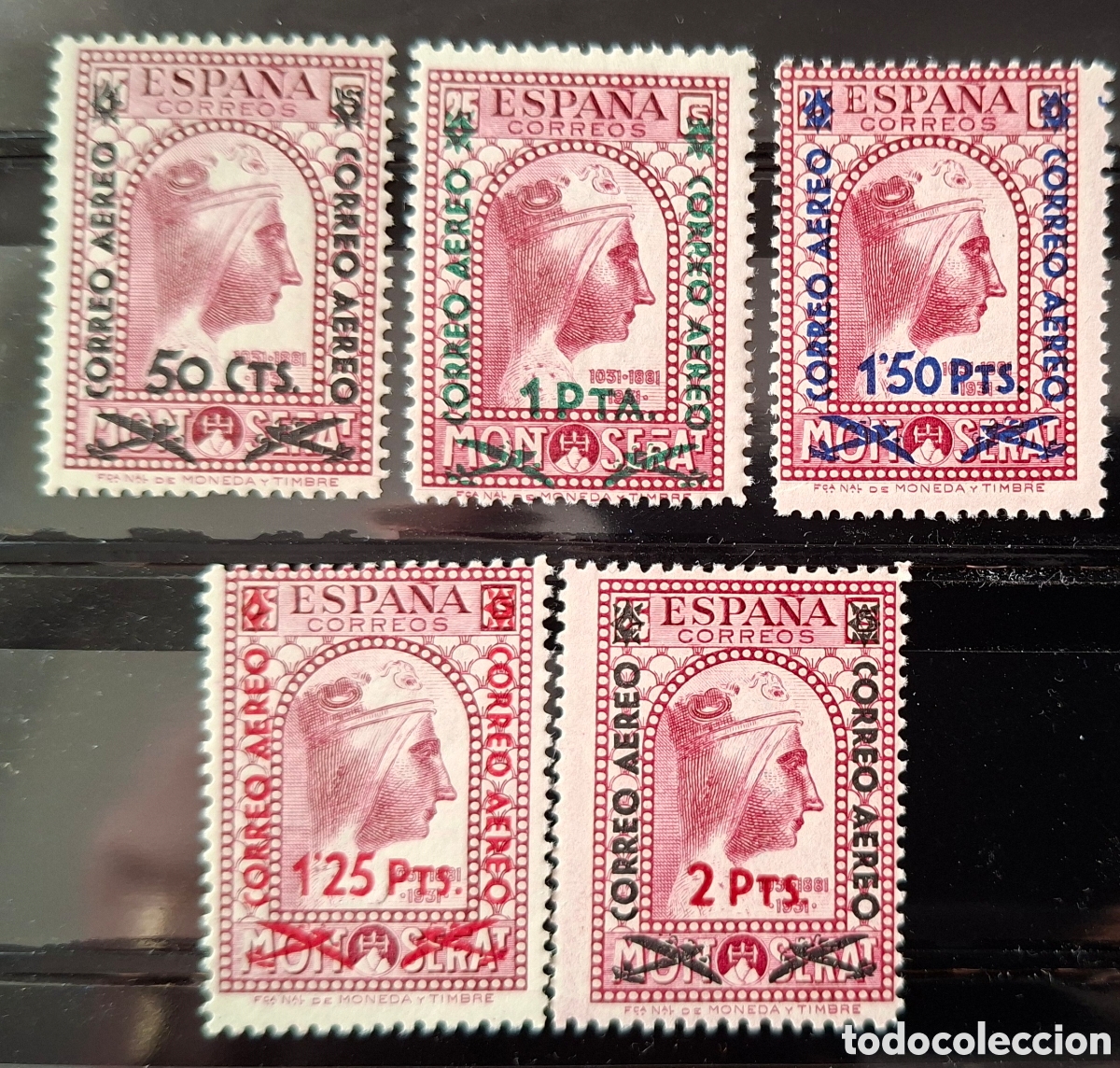 Sellos: Correo A&eacute;reo sellos de Montserrat 1938 Nuevos**