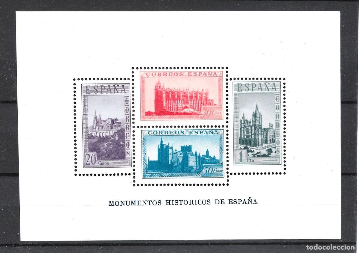 Sellos: Sellos de Espa&ntilde;a A&ntilde;o 1938 Monumentos Hist&oacute;ricos Hojita Nueva** ,N&ordm; Edifil 847