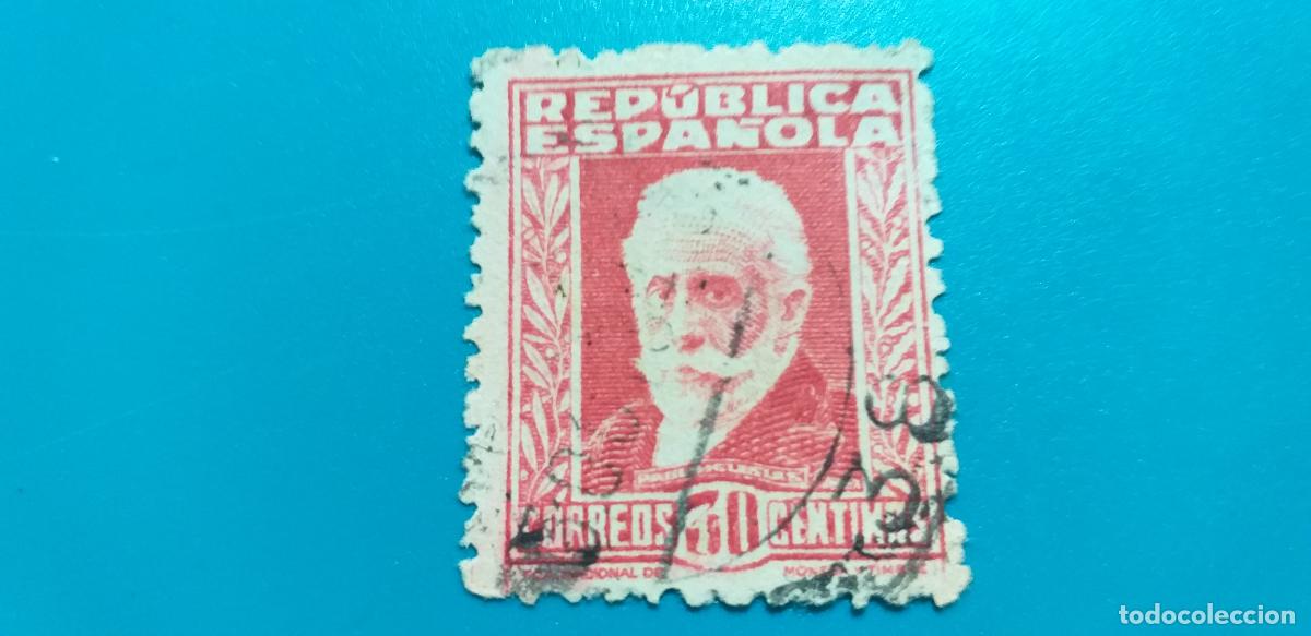 Sellos: USADO. EDIFIL 669. A&Ntilde;O 1932. PERSONAJES. PABLO IGLESIAS