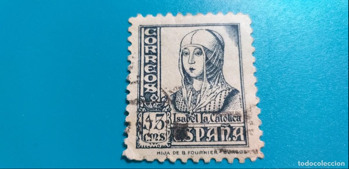 Sellos: USADO. A&Ntilde;O 1937 - 1940. EDIFIL 820. CIFRAS CID E ISABEL