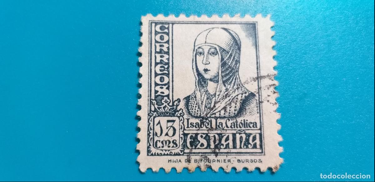 Sellos: USADO. A&Ntilde;O 1937 - 1940. EDIFIL 820. CIFRAS CID E ISABEL