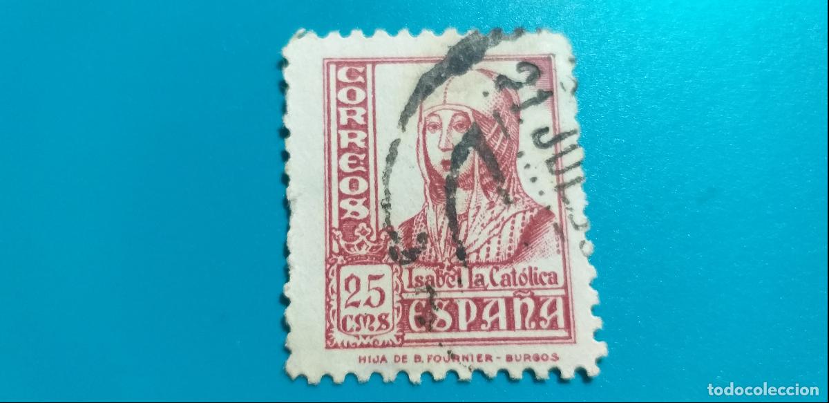 Sellos: USADO. A&Ntilde;O 1937 - 1940. EDIFIL 822. CIFRAS CID E ISABEL