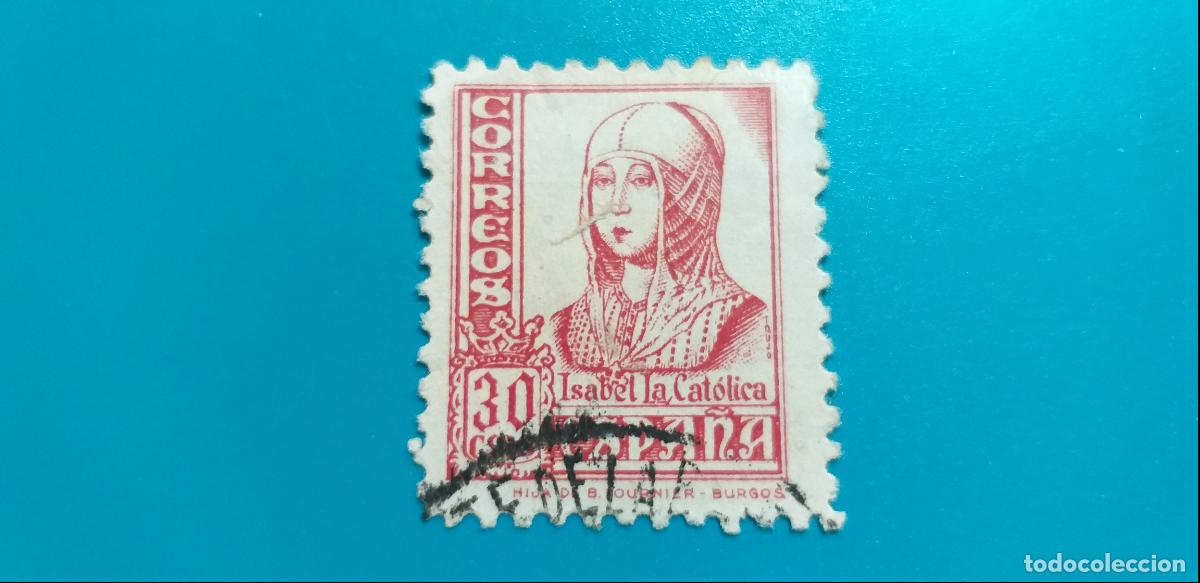 Sellos: USADO. A&Ntilde;O 1937 - 1940. EDIFIL 823. CIFRAS CID E ISABEL