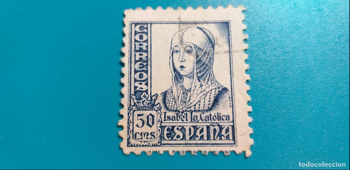 Sellos: USADO. A&Ntilde;O 1937 - 1940. EDIFIL 825. CIFRAS CID E ISABEL