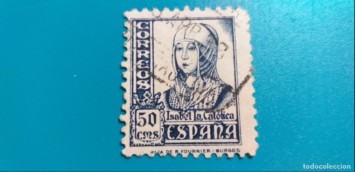 Sellos: USADO. A&Ntilde;O 1937 - 1940. EDIFIL 825. CIFRAS CID E ISABEL