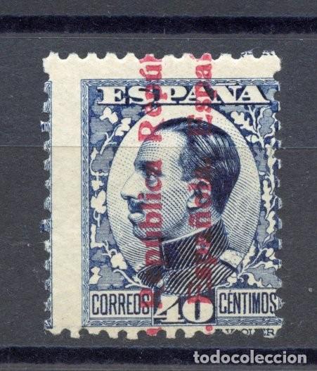 Sellos: ESPA&Ntilde;A REP&Uacute;BLICA EDIFIL N&ordm; NE25** SIN FIJASELLOS NUMERACI&Oacute;N CEROS. CENTRAJE HABITUAL EN ESTE SELLO.