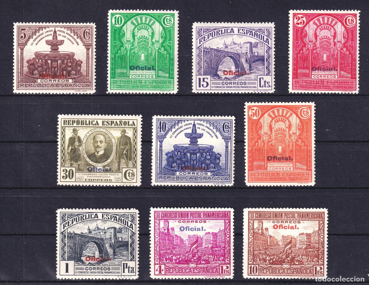 Sellos: ESPA&Ntilde;A - UNION POSTAL PANAMERICANA ** 620/629 - A&Ntilde;O 1931 - MNH - LUJO