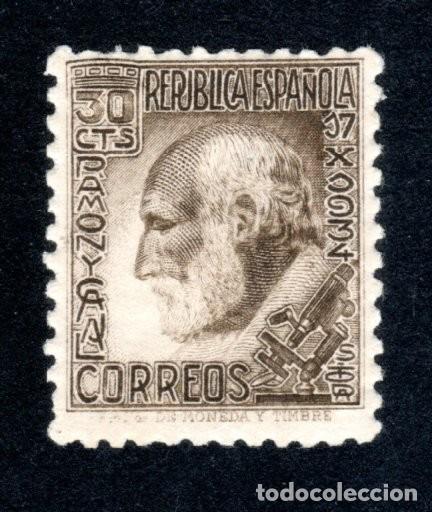 Sellos: EDIFIL 680 SANTIAGO RAM&Oacute;N Y CAJAL 1934. VALOR CAT&Aacute;LOGO: 27 &euro;. MNH **