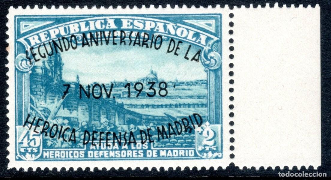 Sellos: EDIFIL 789 II ANIVERSARIO DE LA DEFENSA DE MADRID 1938. MNH **