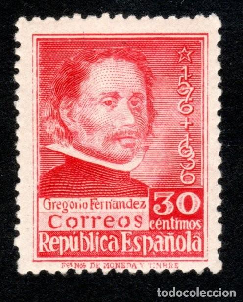 Sellos: EDIFIL 726 CENTENARIO DE LA MUERTE DE GREGORIO FERN&Aacute;NDEZ 1937. MNH **