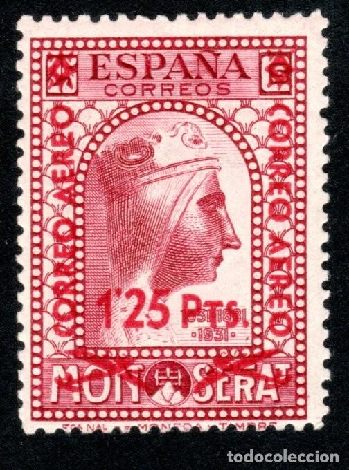 Sellos: EDIFIL 784 MONTSERRAT. HABILITACI&Oacute;N CORREO A&Eacute;REO 1936. MLH.