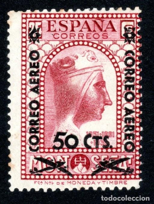 Sellos: EDIFIL 782 MONTSERRAT. HABILITACI&Oacute;N CORREO A&Eacute;REO 1936. MLH.