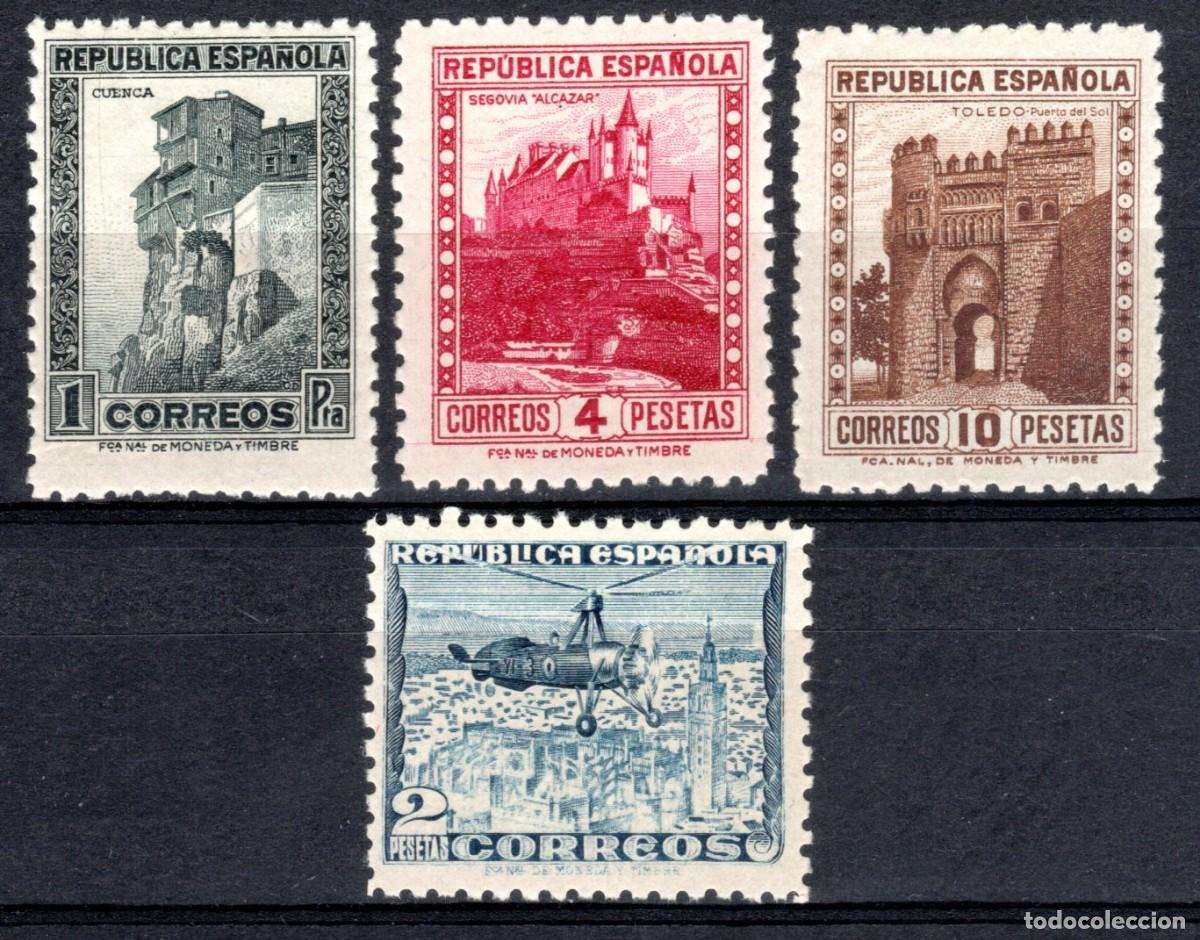 Sellos: EDIFIL 770-772 MONUMENTOS Y AUTOGIRO 1938 (SERIE COMPLETA). INCLUYE 770A. VALOR CAT.: 38 &euro;. MNH **