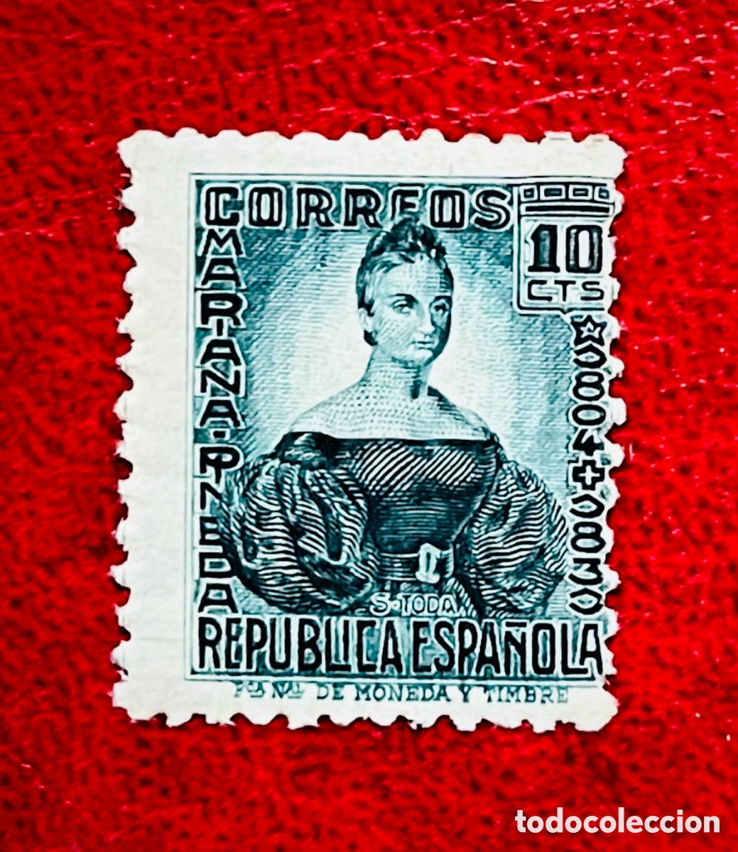 Briefmarken: Bonito sello homenaje Mariana Pineda II Rep&uacute;blica