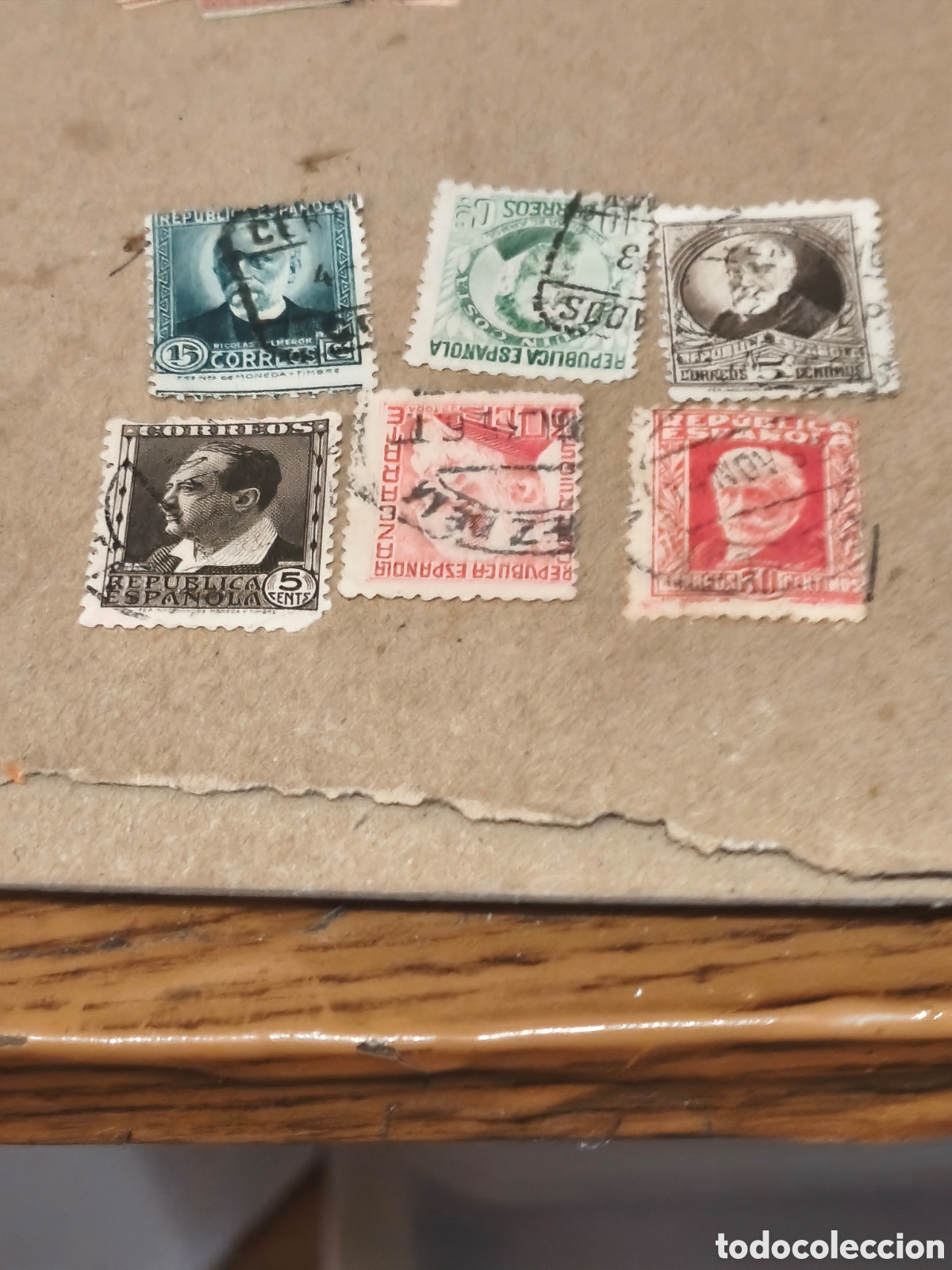 Sellos: 6 sellos de la republica espa&ntilde;ola usados ver imagenes