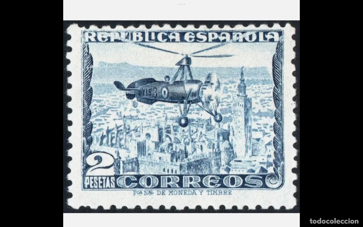 Timbres: ESPA&Ntilde;A - 1935 - II REPUBLICA - EDIFIL 689 - CIELO BLANCO - MH* - NUEVO- CENTRADO - V.CAT. 55&euro;