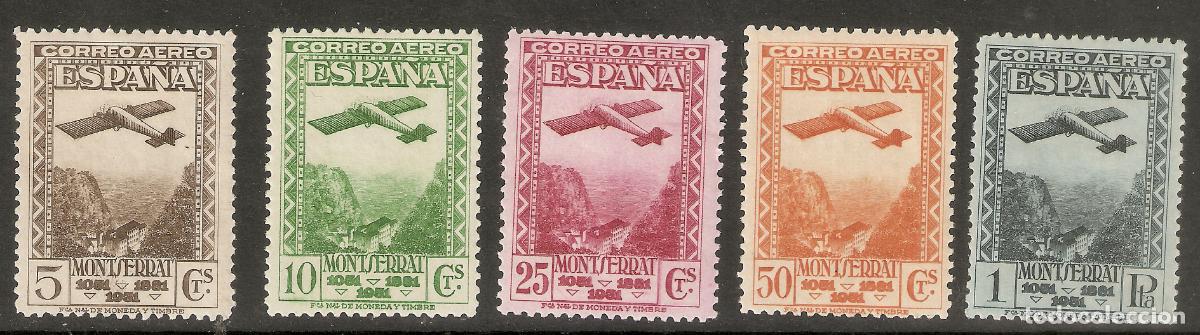 Sellos: 1931 MONSERRAT AEREA EDIFIL 650/654** SIN FIJASELLOS BUENOS CENTRAJES