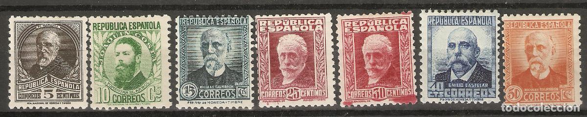 Sellos: 1931 PERSONAJES CON NUMERO DE CONTROL AL DORSO EDIFIL 655/1*