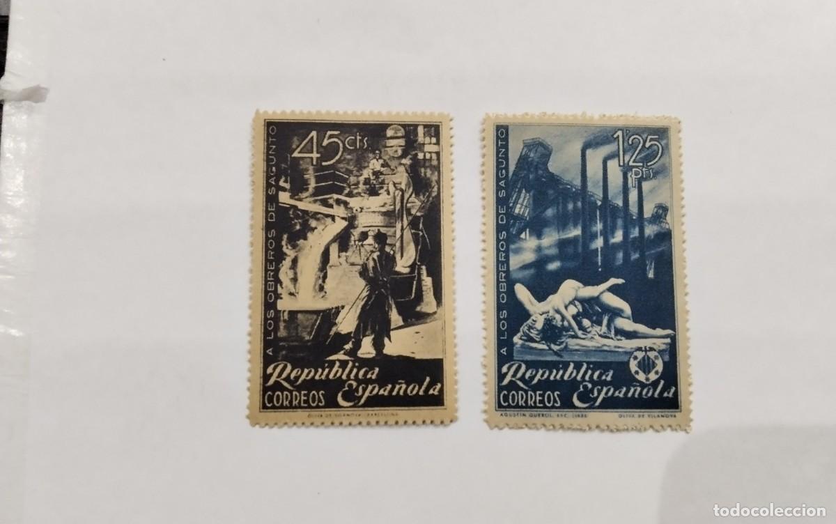 Sellos: ESPA&Ntilde;A - 1938 - II REPUBLICA - EDIFIL 773/774 - MNH** - NUEVOS.