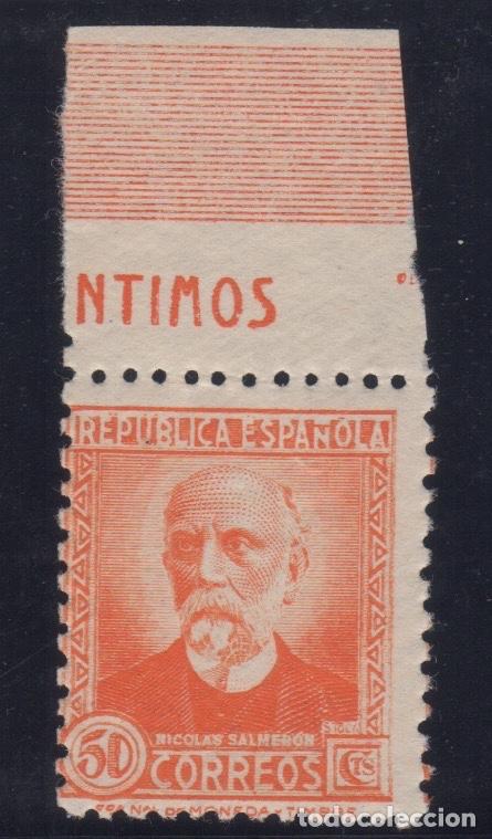 Sellos: 1932 Personajes II Rep&uacute;blica Espa&ntilde;ola Edifil 671** MNH VC 120&euro;