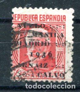 Sellos: Edifil 741. Vuelo Manila-Madrid. Matasellado.