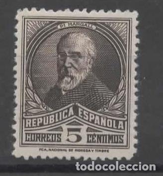 Sellos: SEGUNDA REPUBLICA PI MARGALL 5 CTS MUESTRAS SPECIMEN MH