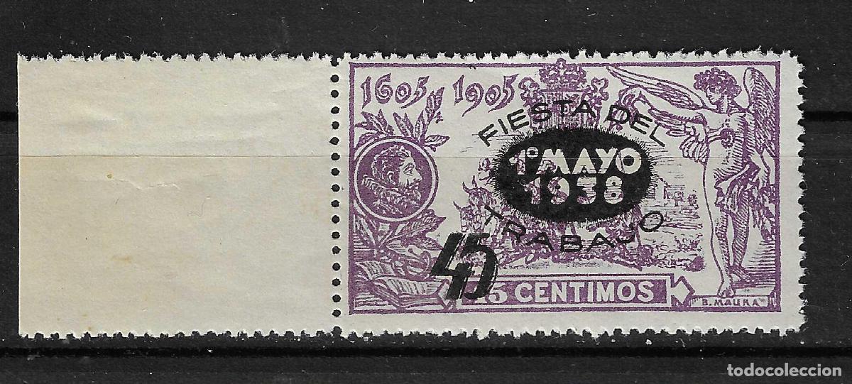 Stamps: 1938 FIESTA DEL TRABAJO EDIFIL 761** SIN FIJASELLOS