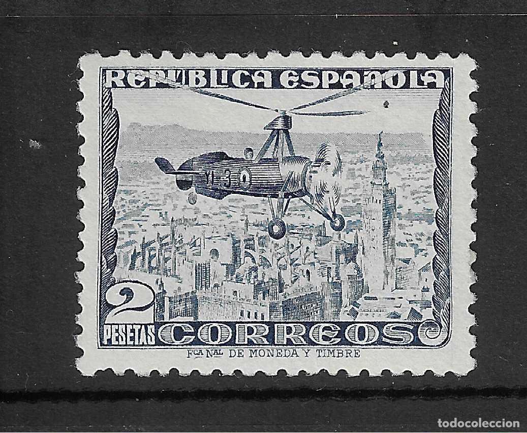 Stamps: 1935 AUTOGIRO FONDO BLANCO EDIFIL 689** SIN FIJASELLOS BIEN CENTRADO