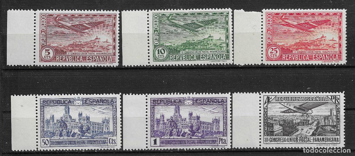 Stamps: 1931 CONGRESO UPP EDIFIL 614/9** SIN FIJASELLOS BORDE DE HOJA