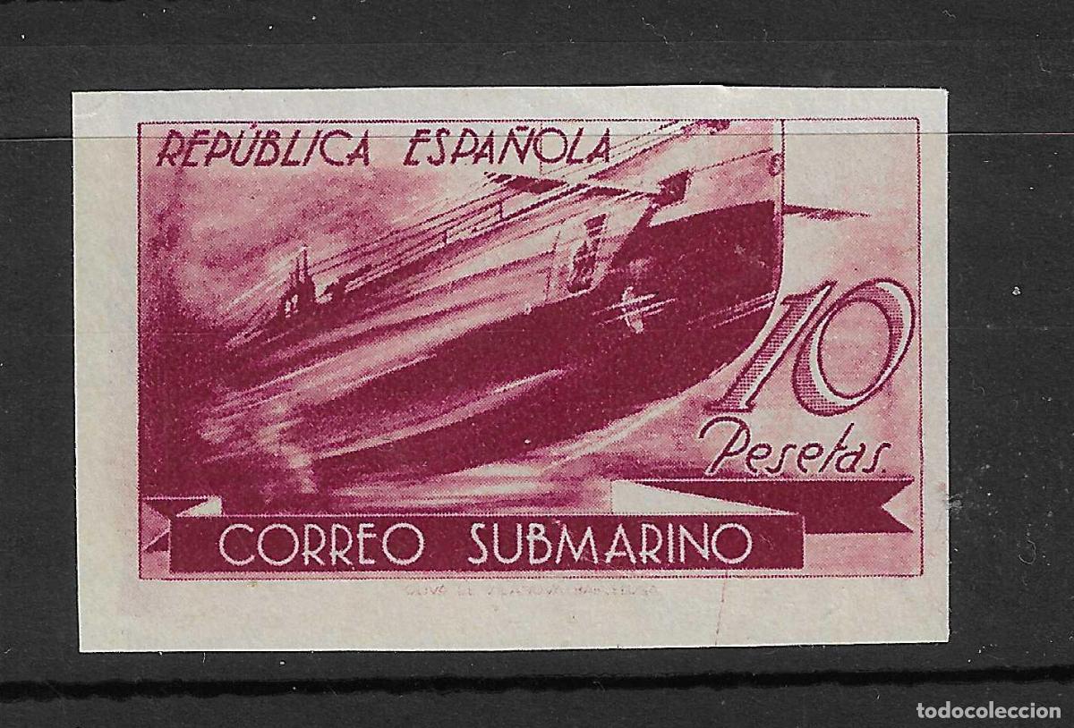 Briefmarken: 1938 CORREO SUBMARINO EDIFIL 779** SIN DENTAR SIN FIJASELLOS