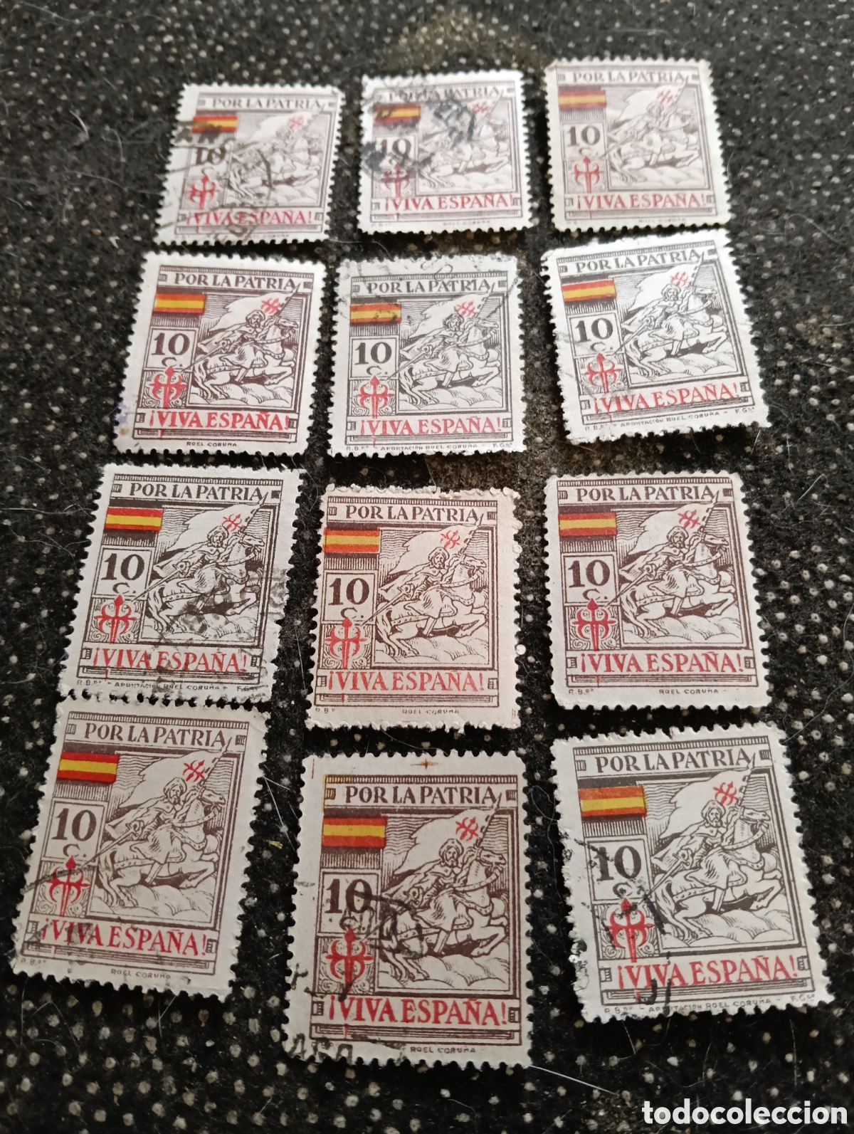 Sellos: 12 SELLOS DE ESPA&Ntilde;A, CORU&Ntilde;A