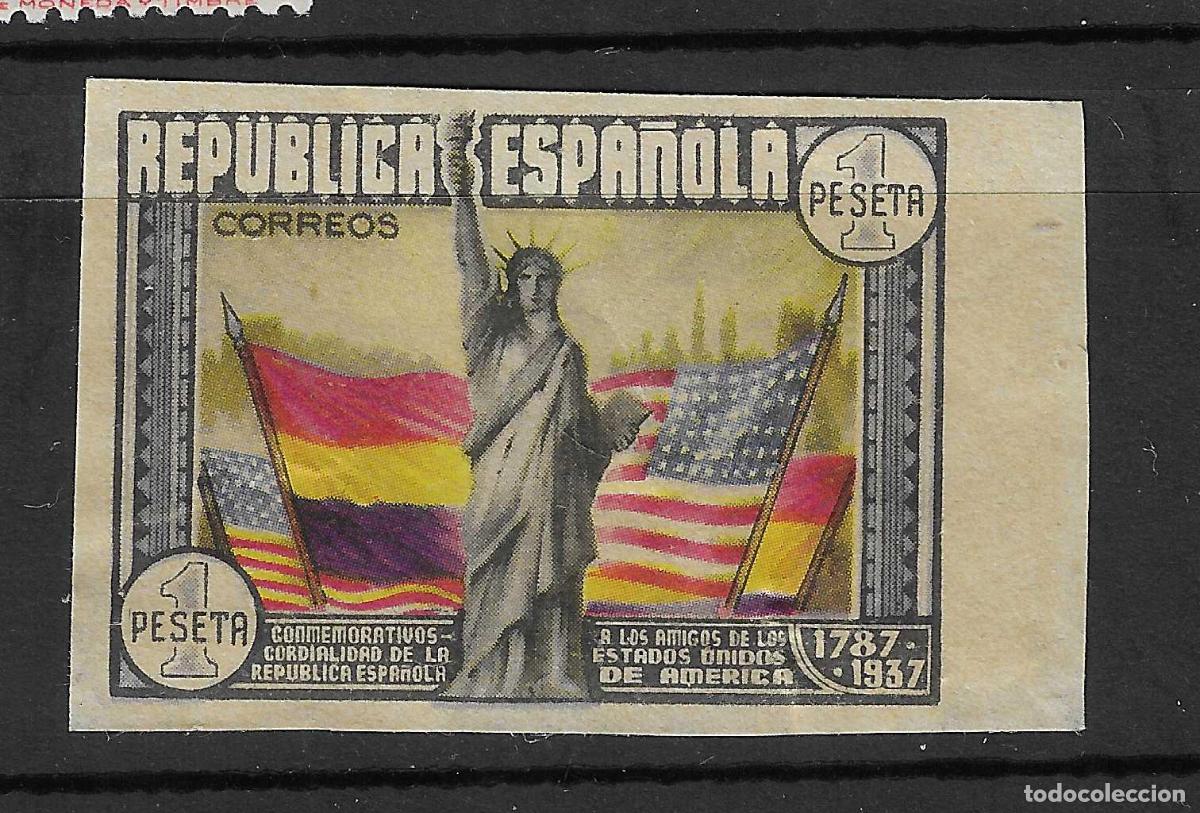 Stamps: 1938 CONSTITUCION EEUU EDIFIL 763* SIN DENTAR DESCARNADO