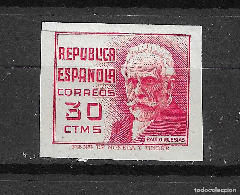 Francobolli: 1936 PERSONAJE EDIFIL 735** SIN DENTAR SIN FIJASELLOS