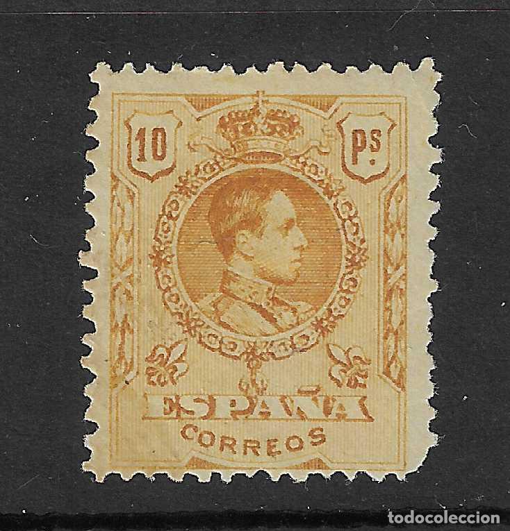 Selos: 1909 ALFONSO XIII MEDALLON EDIFIL 280* CON FIJASELLOS