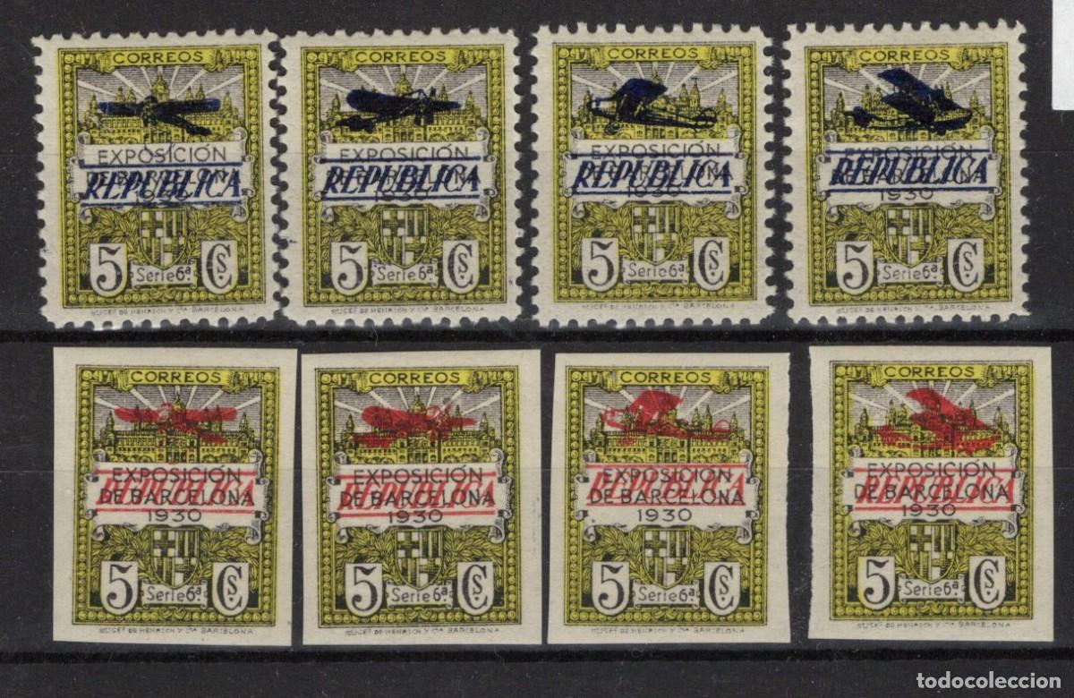 Sellos: Oferta sellos Espa&ntilde;a Barcelona a&ntilde;o 1932 EDIFIL NE9/NE16* SERIE COMPLETA en NUEVO v.c. 96 &euro;