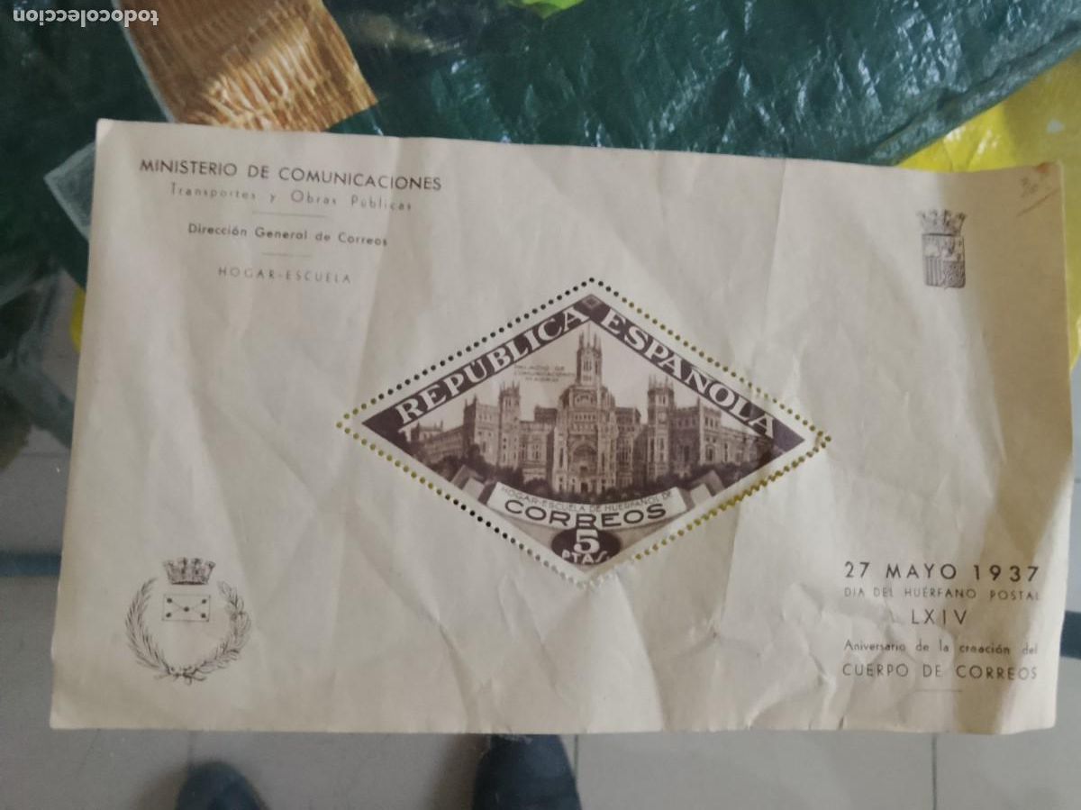 Sellos: PALACIO DE COMUNICACIONES DE MADRID DEL A&Ntilde;O 1937 - NUEVO BENEFICENCIA