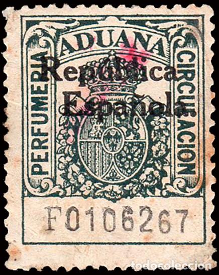 Sellos: Espa&ntilde;a - Fiscales - Impuesto Aduana para Perfumer&iacute;a - Alemany (*) 10 - 1931 - Habilitado