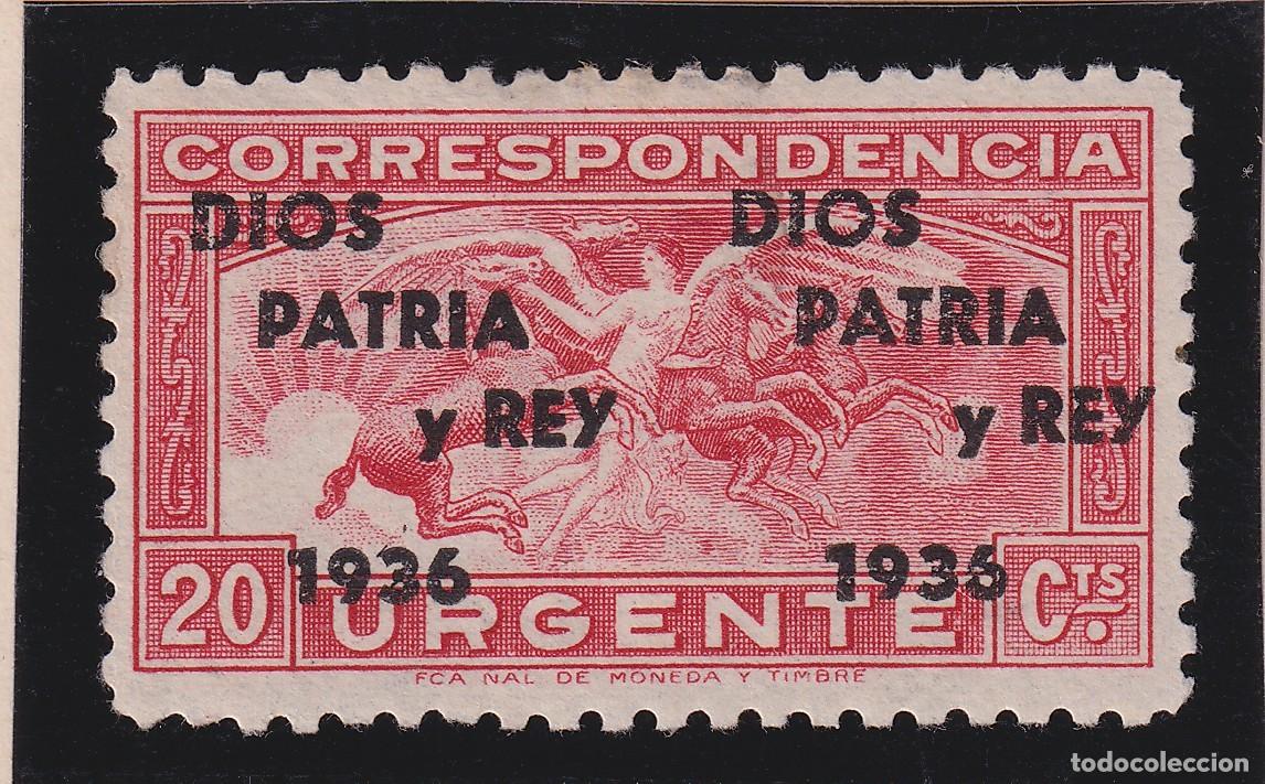 Sellos: REPUBLICA ESPA&Ntilde;OLA - SOBRECARGA DIOS PATRIA Y REY 1936 - NUEVO - EDIFIL 679