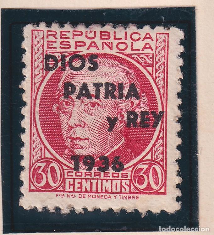 Sellos: REPUBLICA ESPA&Ntilde;OLA - SOBRECARGA DIOS PATRIA Y REY 1936 - NUEVO - 30 CENTIMOS