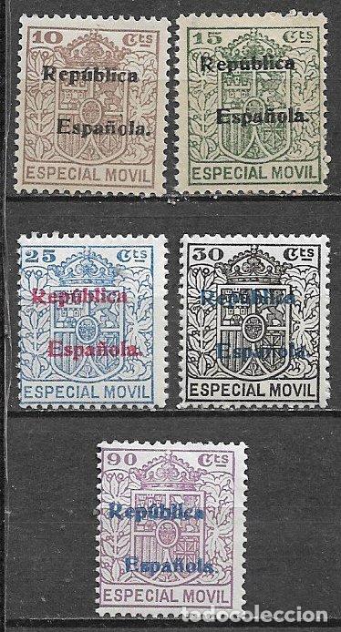 Sellos: FISCALES, Especial M&oacute;vil 1934 Alemany n&ordm; 53 a 58 * *