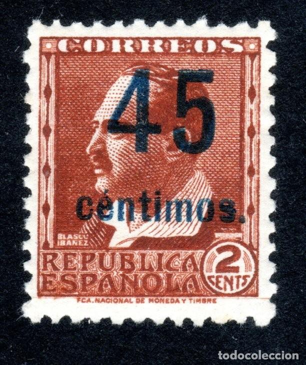 Sellos: EDIFIL NE 28 1938. V. BLASCO IB&Aacute;&Ntilde;EZ. NO EXPENDIDO. CENTRADO DE LUJO. VALOR CAT&Aacute;LOGO: 120 &euro;. MNH **