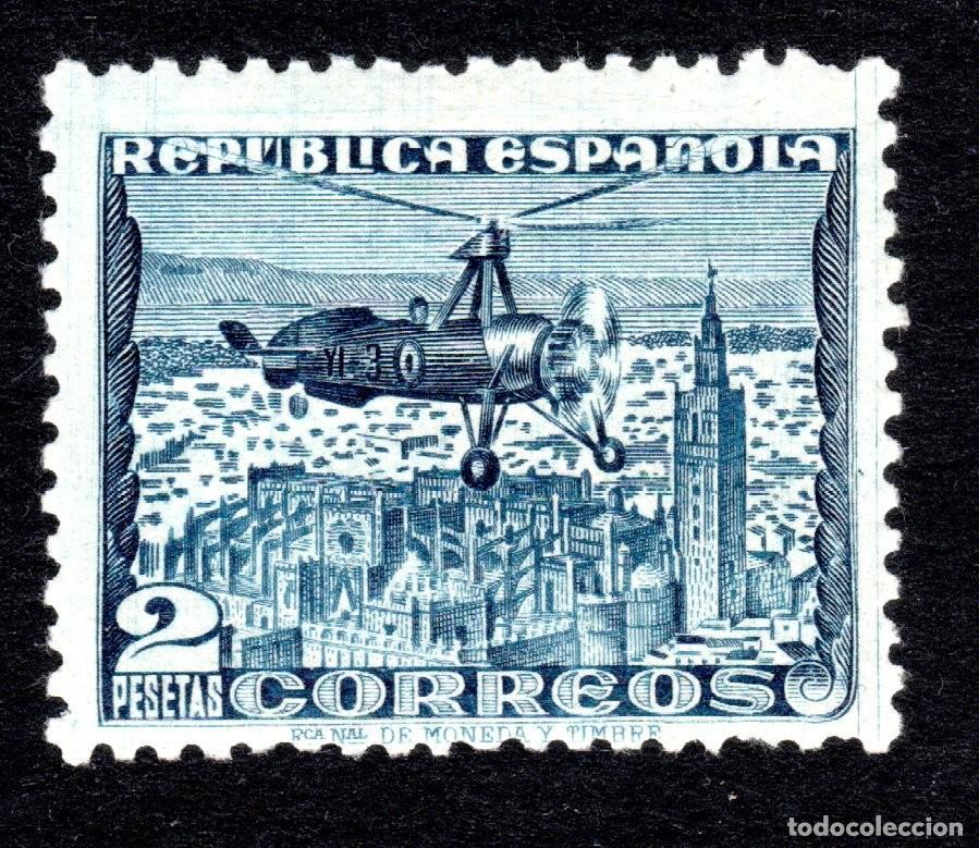 Sellos: EDIFIL 769 AUTOGIRO LA CIERVA 1938. MNH ** (SALIDA: 0,01 &euro;).