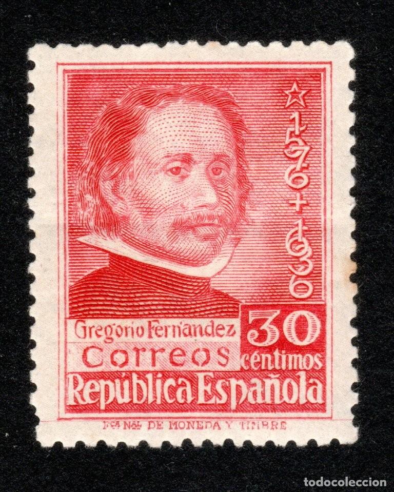 Sellos: EDIFIL 726 CENTENARIO DE LA MUERTE DE GREGORIO FERN&Aacute;NDEZ 1937. MNH **